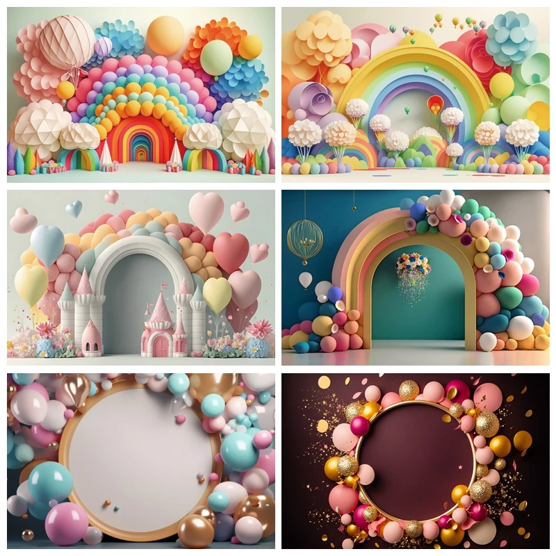 Newborn 1st Birthday Photography Backdrop Arch Colorful Balloon Door Baby Shower Kid Cake Smash Table Background Decor Photocall
Newborn 1st Birthday Photography Backdrop Arch Colorful Balloon Door Baby Shower Kid Cake Smash Table Background Decor Photocall