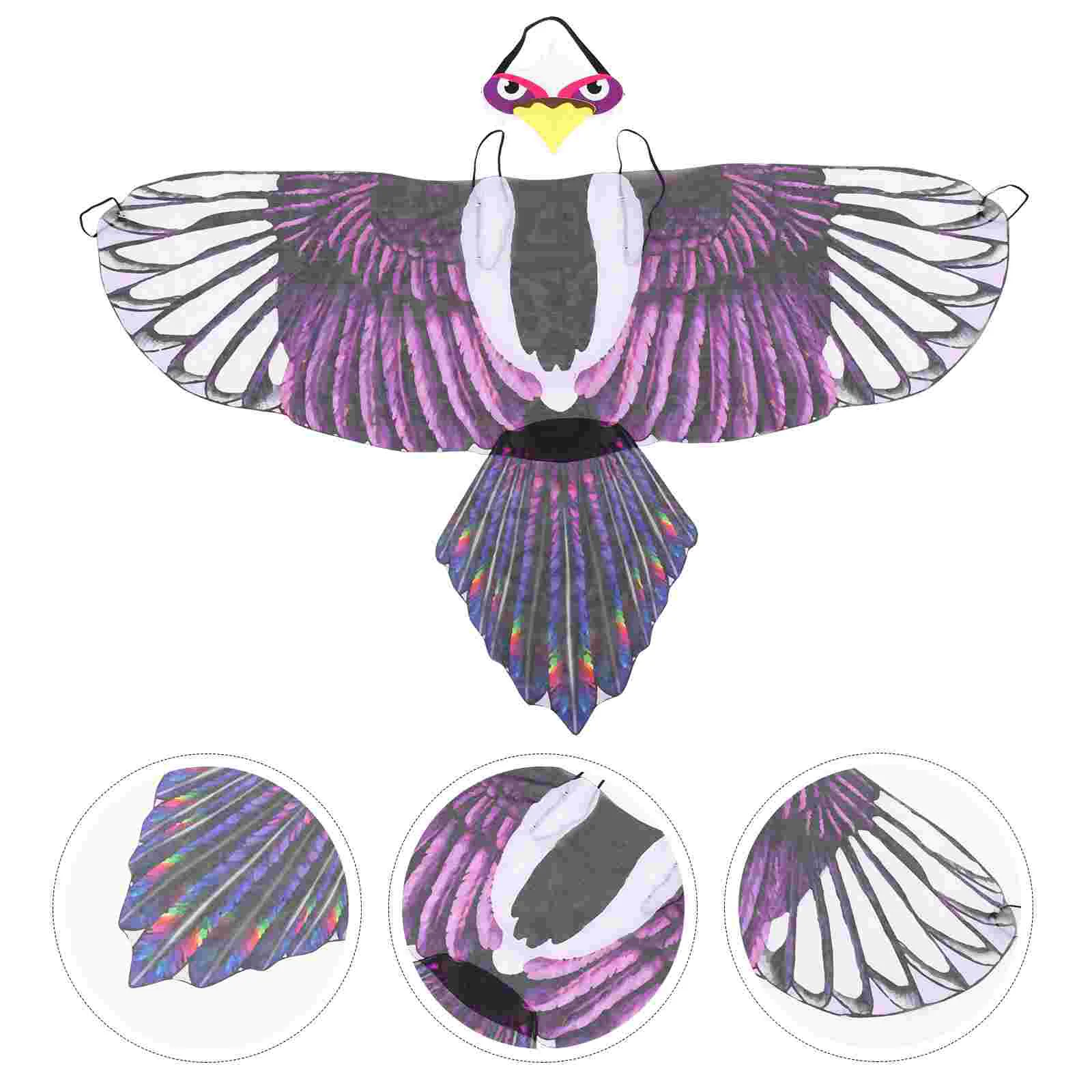 

Eagle Wings Cosplay Prop Decor Accessories Wing-shaped Ornament Performance Children Chiffon Party Adornment