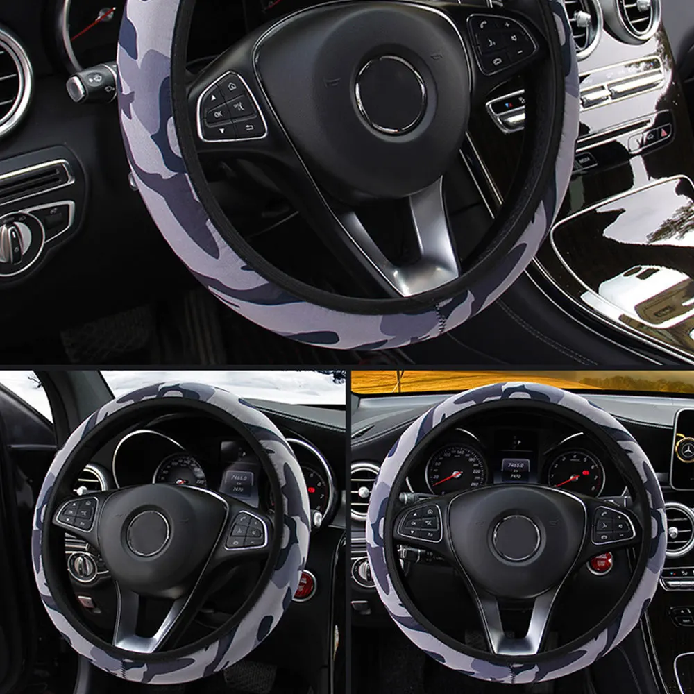 1pc Car Steering Wheel Cover Car Styling Steering Cover Anti-slip Steering Wheel Protector Car Interior Universal Accessories
1pc Car Steering Wheel Cover Car Styling Steering Cover Anti-slip Steering Wheel Protector Car Interior Universal Accessories