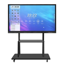 

optional finger or stylus pen touch lcd screen 75inch mobile smart whiteboard interactive meeting board