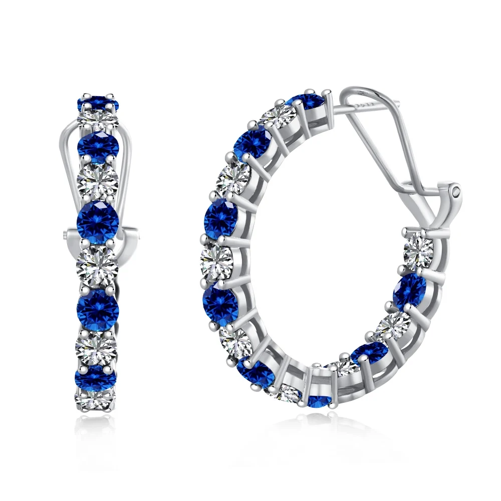 TEQUILA White Blue Hoop Earrings Sterling Silver Temperament Versatile Instagram Hot Earrings Engagement Wedding Earrings
TEQUILA White Blue Hoop Earrings Sterling Silver Temperament Versatile Instagram Hot Earrings Engagement Wedding Earrings