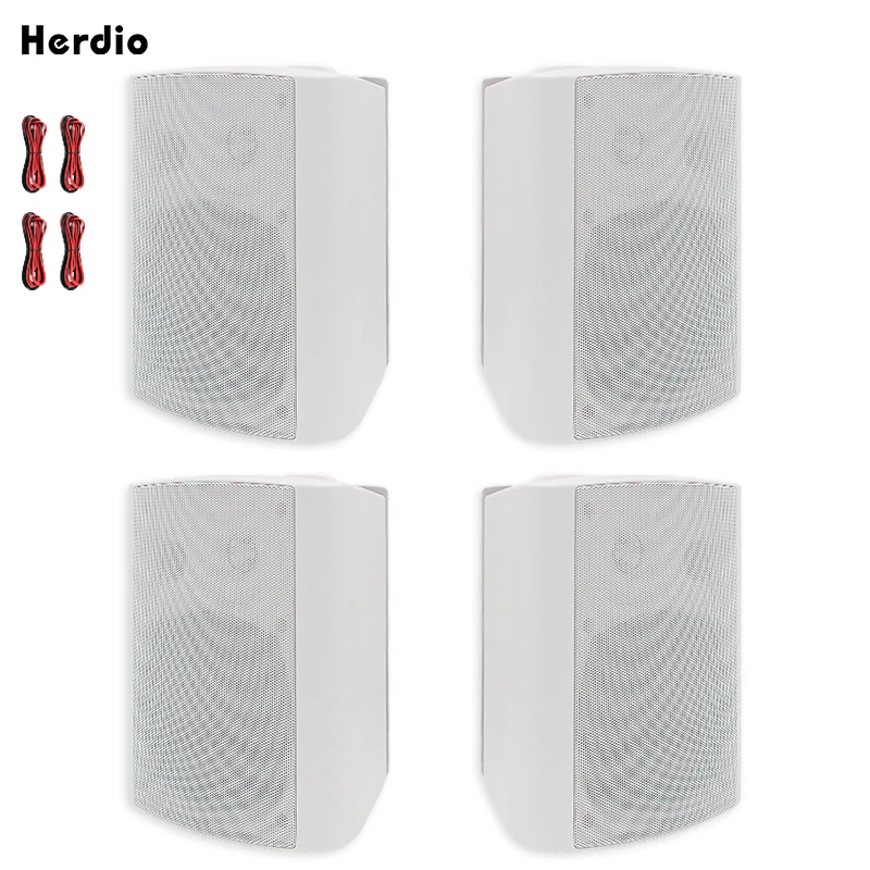

Herdio 5.25'' 600 Watts Passive Indoor Outdoor Speakers Wired Waterproof Wall Mount Speakers with Loud Volume Perfect For Patio