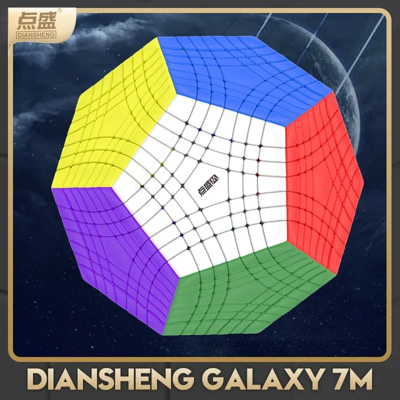 

DianSheng Galaxy 7x7 Gigaminx M stickerless Speed Cube Magnetic megaminx Puzzle