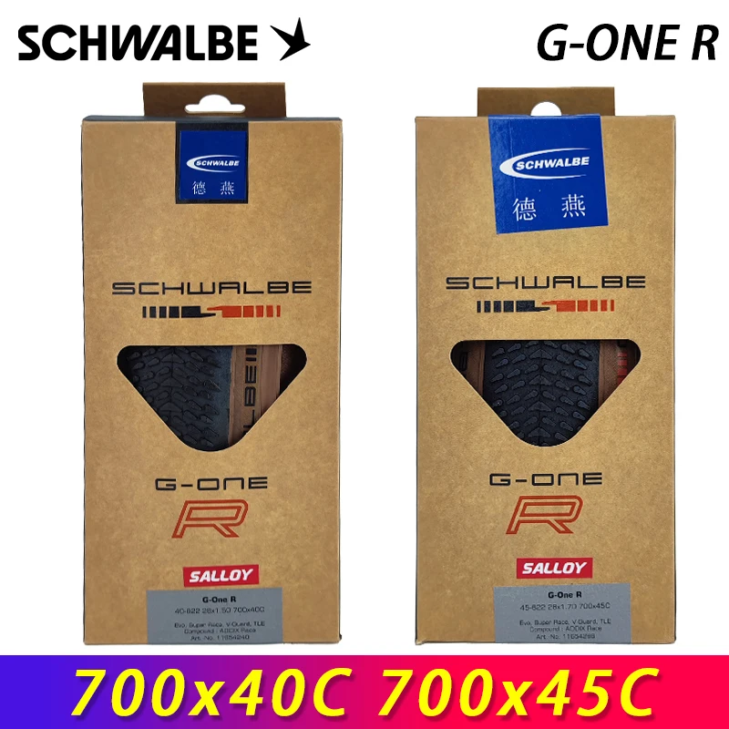 

SCHWALBE G-ONE R Tubeless Transparent Sidewall 700x40c/45c Folding Tire for Road Gravel Bike MTB Touring Bicycle Cycling Part