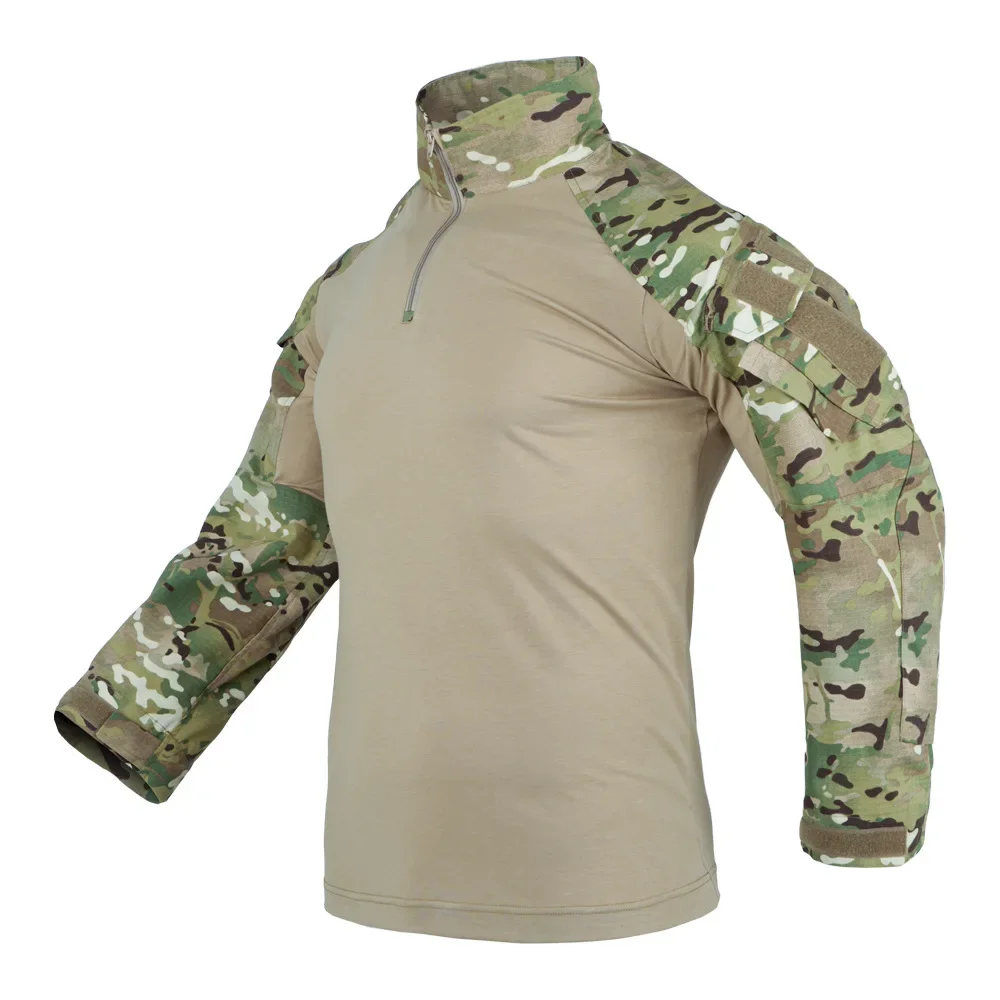 

G3 Tactical Combat Shirt Long Sleeve MultiCam Camo Training Hunting Clothes Gen3 Paintball Airsoft BDU Uniform T Shirt