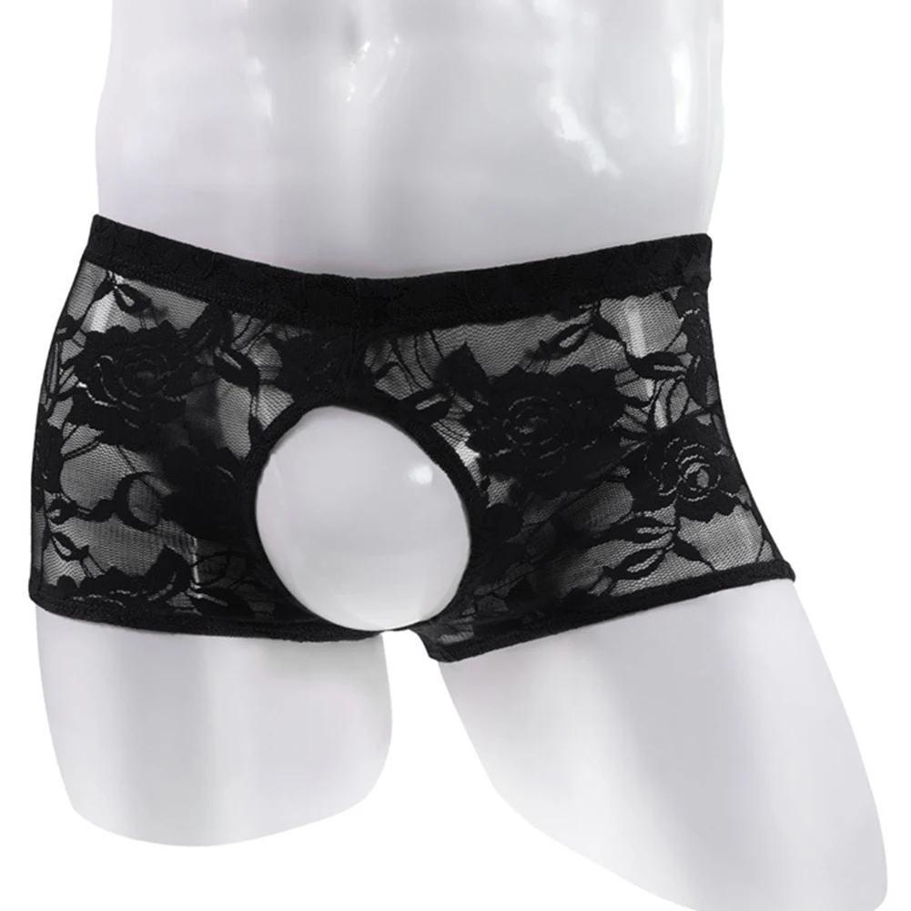 Mens Sexy Sissy Lace Thong G-String Embroidery Open Crotch Briefs Hollow Panties Soft Solid Lingerie Semi-Transparent Knickers
Mens Sexy Sissy Lace Thong G-String Embroidery Open Crotch Briefs Hollow Panties Soft Solid Lingerie Semi-Transparent Knickers