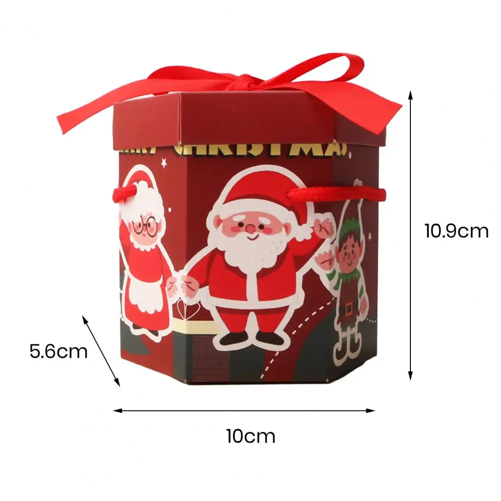 

Рождественская Подарочная коробка, складной Подарочный держатель, праздничные конфеты, печенье, яблоки, рождественские подарочные коробки с портативной веревкой, Счастливого Рождества, для фотографий