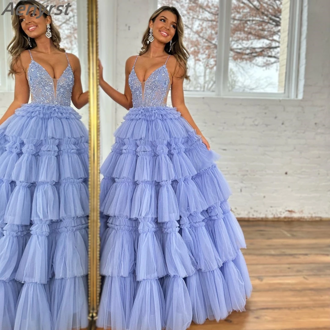 Spaghetti Strap Evening Dresses Luxury Beads Flower Ruffles Prom Gown Women Sexy Illusion Lace Customized Wedding Party Gowns
Spaghetti Strap Evening Dresses Luxury Beads Flower Ruffles Prom Gown Women Sexy Illusion Lace Customized Wedding Party Gowns