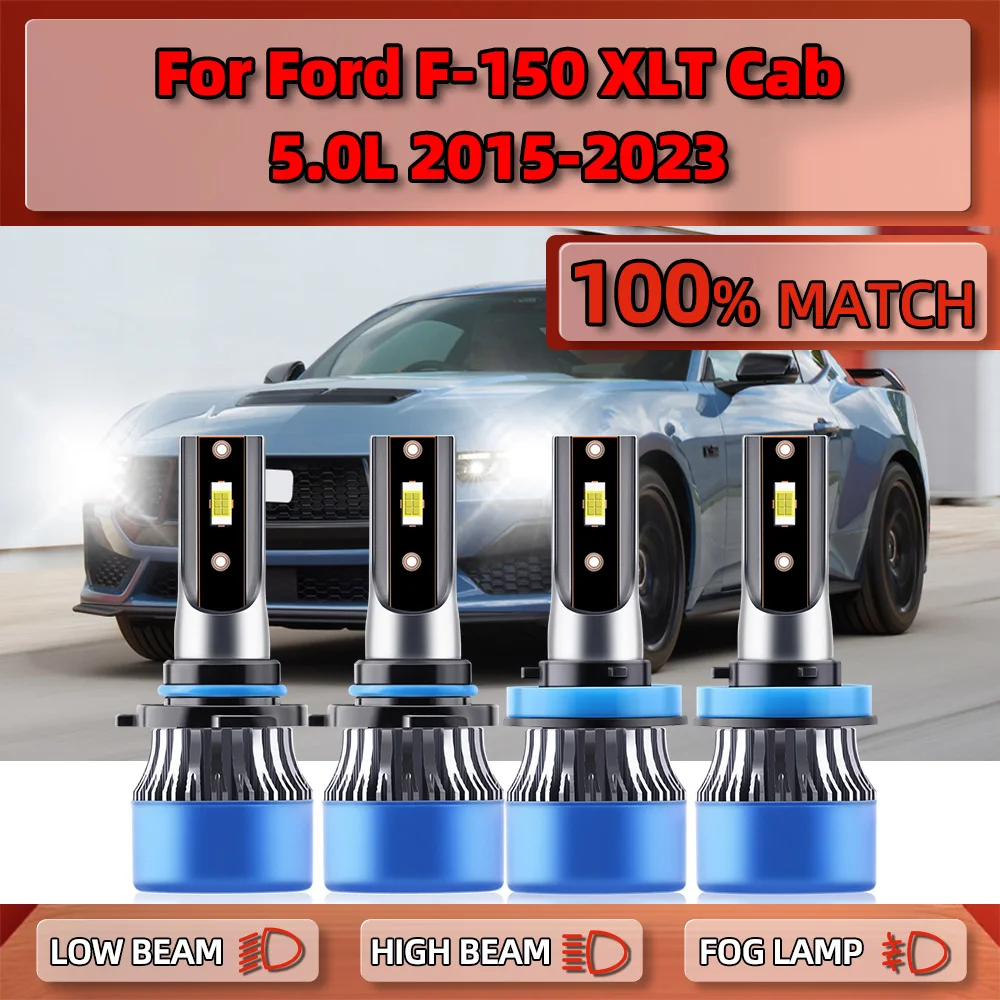 Canbus LED Headlight Bulbs 240W 40000LM Super Bright Auto Lamps 6000K For Ford F-150 XLT Crew Cab 5.0L 2015-2020 2021 2022 2023
Canbus LED Headlight Bulbs 240W 40000LM Super Bright Auto Lamps 6000K For Ford F-150 XLT Crew Cab 5.0L 2015-2020 2021 2022 2023