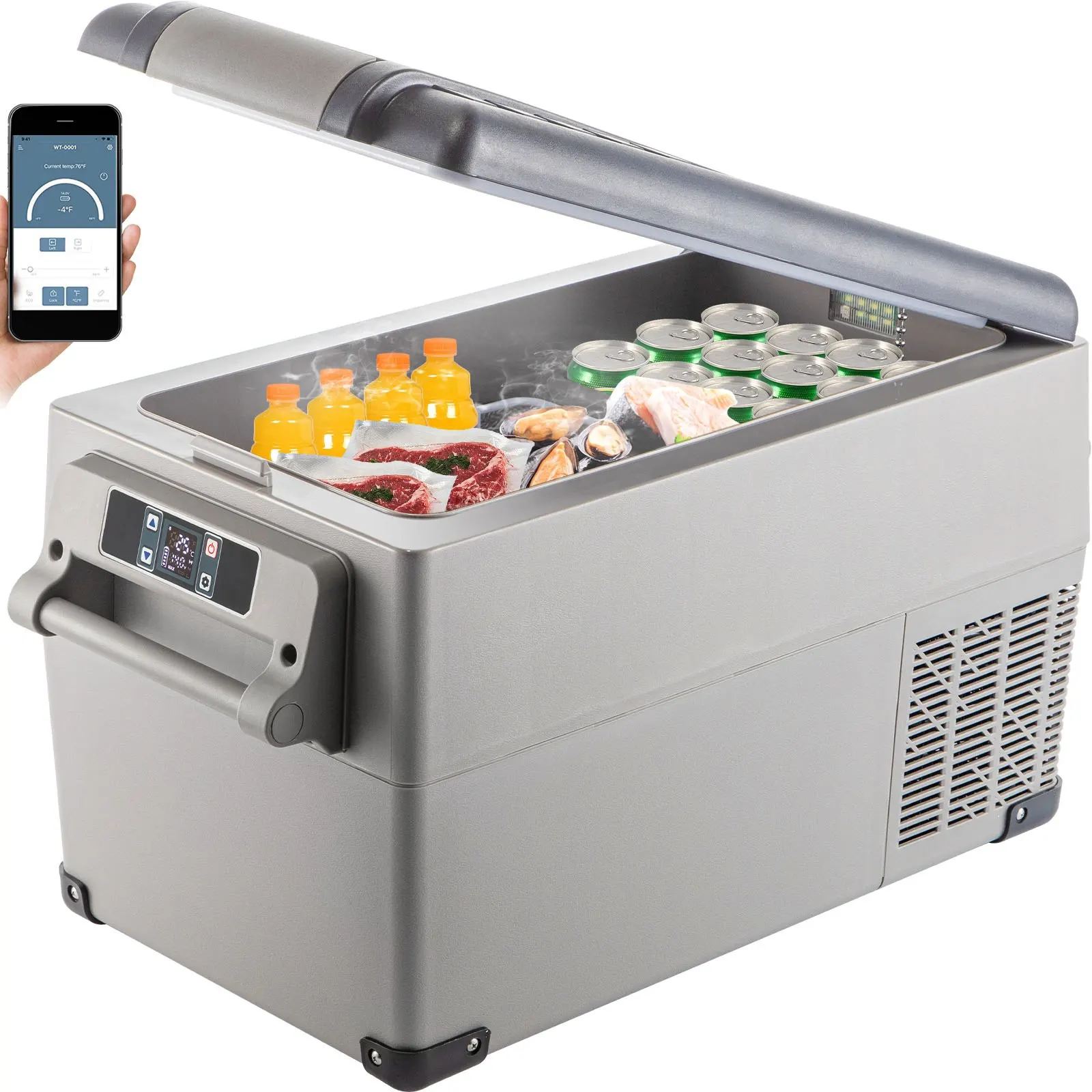 Car Refrigerator Portable Fridge Freezer Cool Box Car Refrigerator Dual Zone With 12/24v DC & 110-240v AC App Control
Car Refrigerator Portable Fridge Freezer Cool Box Car Refrigerator Dual Zone With 12/24v DC & 110-240v AC App Control