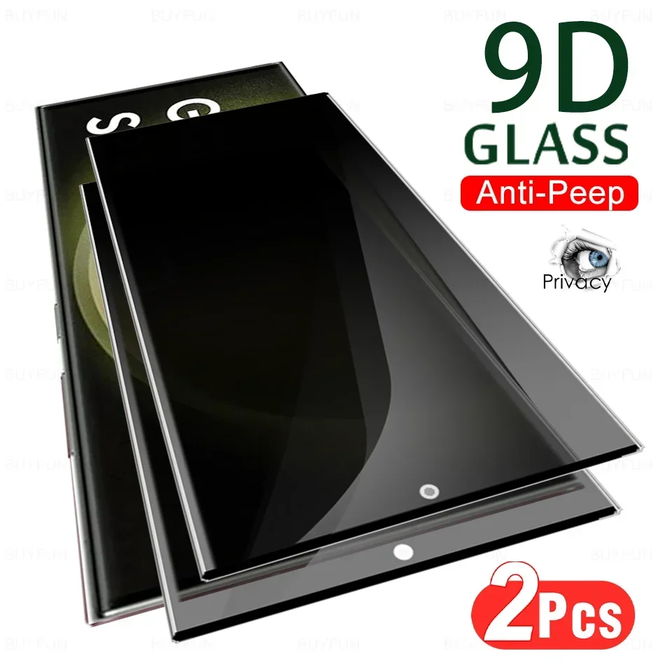 

Для Samsung Galaxy S24 S23 S22 Ultra 5G Glass 2Pcs конфиденциальность закаленное стекло S24Ultra S23Ultra S 24 Plus защита экрана Anti-peep