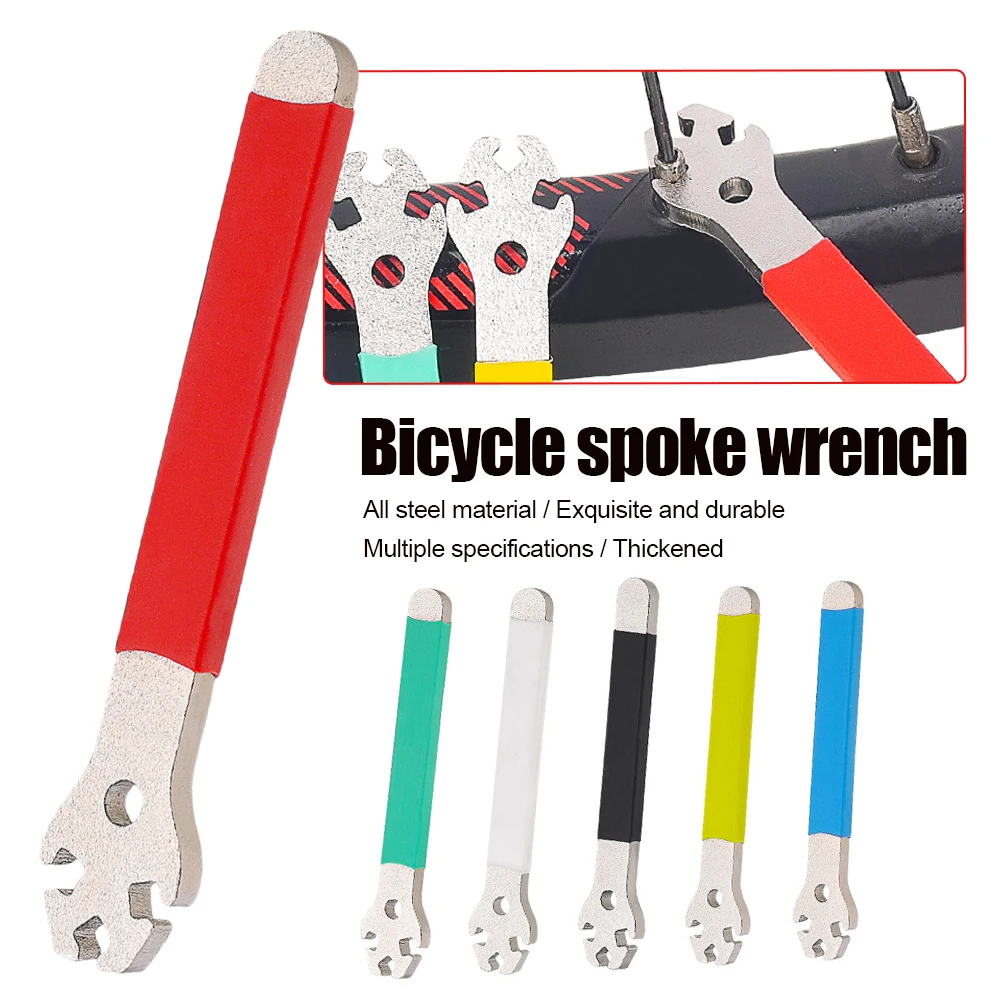 Mountain Bicycle Spoke Wrench Metal Bike Wheel Rim Spanner Adjustment Correction Installation Spoke Cap Tool Bike Repair Tool
Mountain Bicycle Spoke Wrench Metal Bike Wheel Rim Spanner Adjustment Correction Installation Spoke Cap Tool Bike Repair Tool