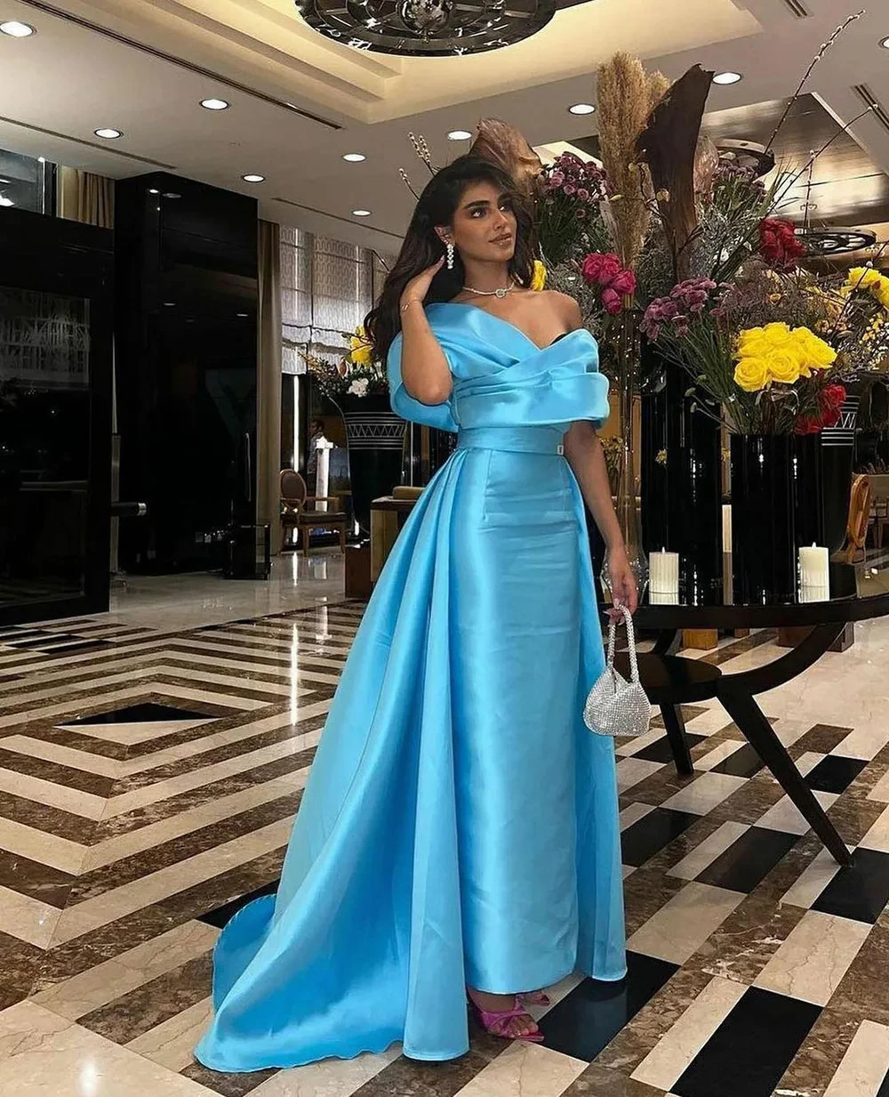 AsaNagi Satin Mermaid Prom Gown Women's Off Shoulder Evening Gowns Ankle Length Saudi Arabia 2024 New Special Occasion Dresses
AsaNagi Satin Mermaid Prom Gown Women's Off Shoulder Evening Gowns Ankle Length Saudi Arabia 2024 New Special Occasion Dresses