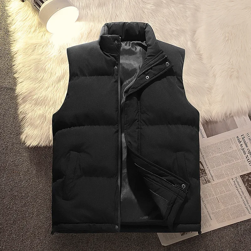 Autumn and Winter New Men's Casual Waistcoat Stand Collar Solid Color Cotton Waistcoat Fashion Waistcoat Men Plus Size Waistcoat
Autumn and Winter New Men's Casual Waistcoat Stand Collar Solid Color Cotton Waistcoat Fashion Waistcoat Men Plus Size Waistcoat