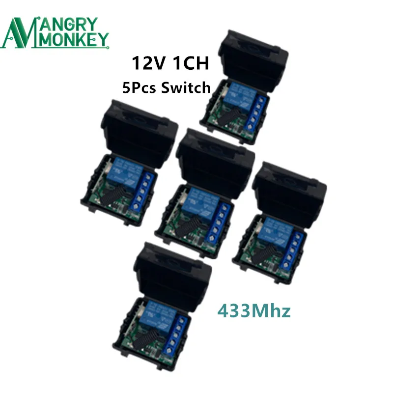 5 шт., переключатели приемника 433mhz12v соответствуют коду 433 МГц EV1527 для обучения
5 шт., переключатели приемника 433mhz12v соответствуют коду 433 МГц EV1527 для обучения
