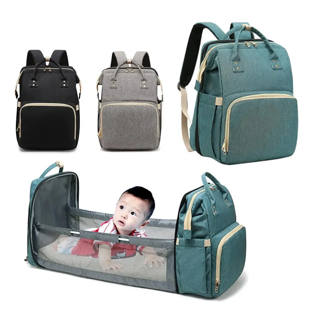 Multi-function Baby Diaper Backpack Cloth Mommy Folding Crib Bags Portable Large Capacity Maternity Diaper Pack
Multi-function Baby Diaper Backpack Cloth Mommy Folding Crib Bags Portable Large Capacity Maternity Diaper Pack