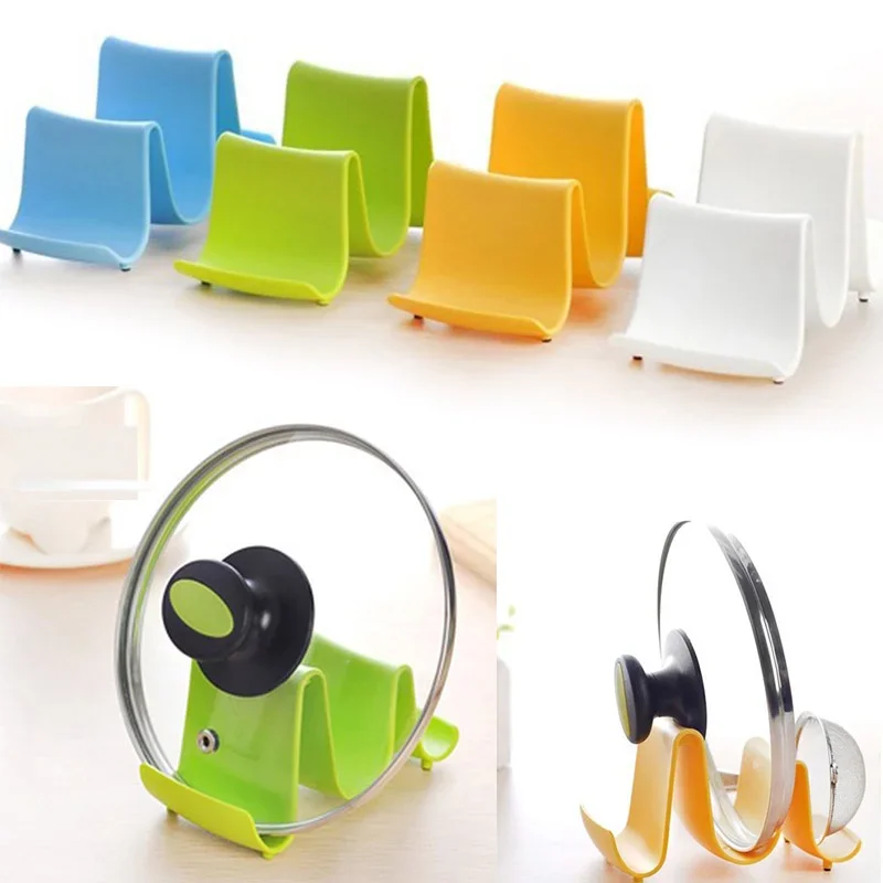 Kitchen Tools Pot Cover Lid Shelves Spoon Storage Rack Wave Design Plastic Cooking Accessories Pot Lid Pan Shelf
Kitchen Tools Pot Cover Lid Shelves Spoon Storage Rack Wave Design Plastic Cooking Accessories Pot Lid Pan Shelf