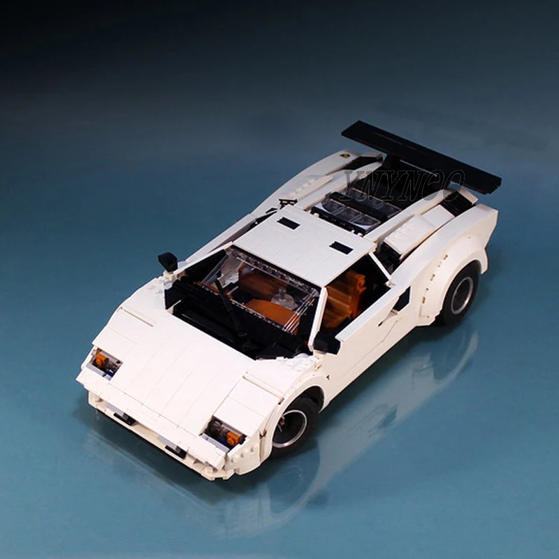 1251Pcs MOC Lamborghiningeds LC5000 Countach Quattrovalvole Building Blocks Vehicle Model Classic Collection Bricks Cars Toys 1251Pcs MOC Lamborghiningeds LC5000 Countach Quattrovalvole Building Blocks Vehicle Model Classic Collection Bricks Cars Toys