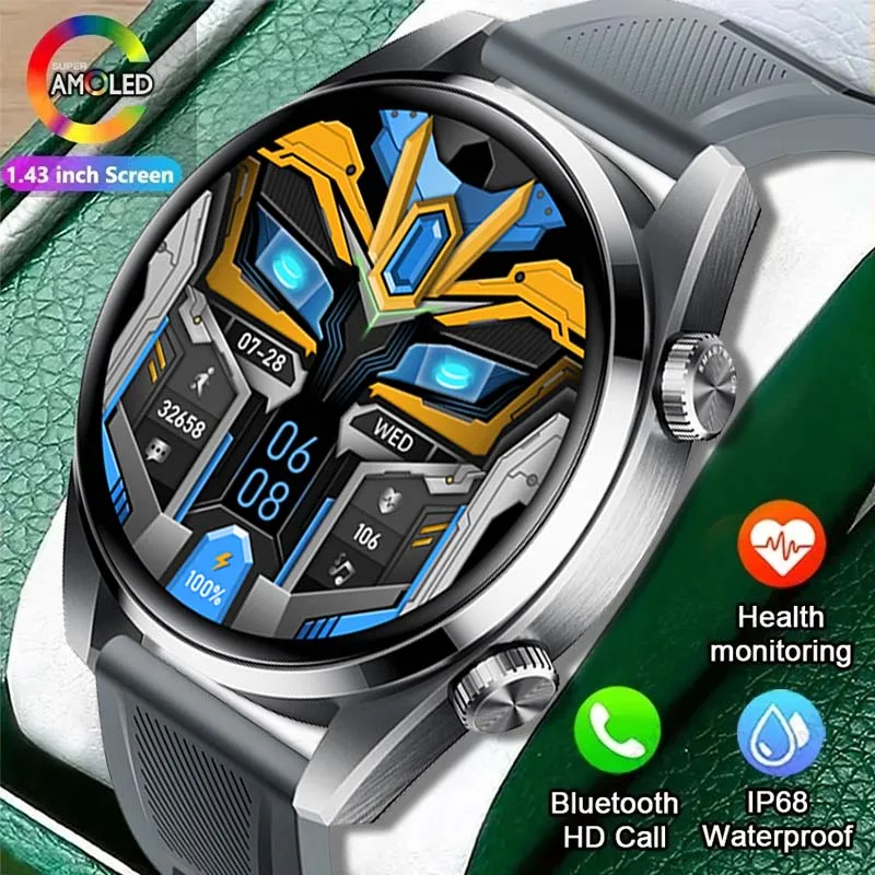 Смарт-часы для мужчин и женщин Huawei Xiaomi Samsung, экран 1,43 дюйма AMOLED, Bluetooth, звонки, водонепроницаемые, с беспроводной зарядкой
Смарт-часы для мужчин и женщин Huawei Xiaomi Samsung, экран 1,43 дюйма AMOLED, Bluetooth, звонки, водонепроницаемые, с беспроводной зарядкой