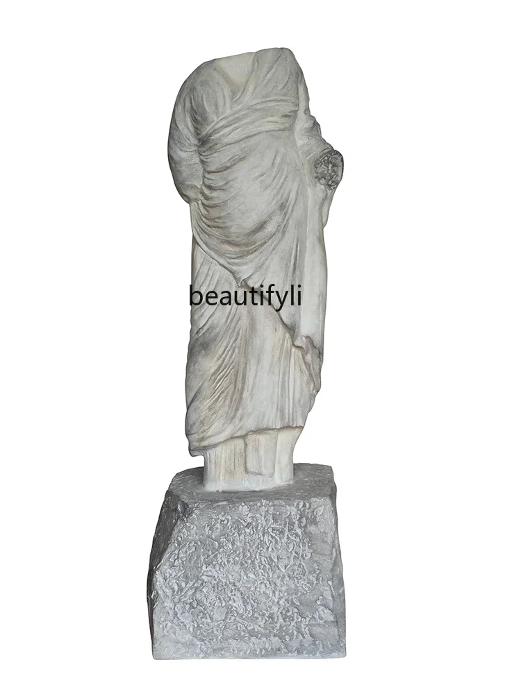 

Large Sculpture Floor Niche Creative Portrait Sales Office Hotel Lobby Device