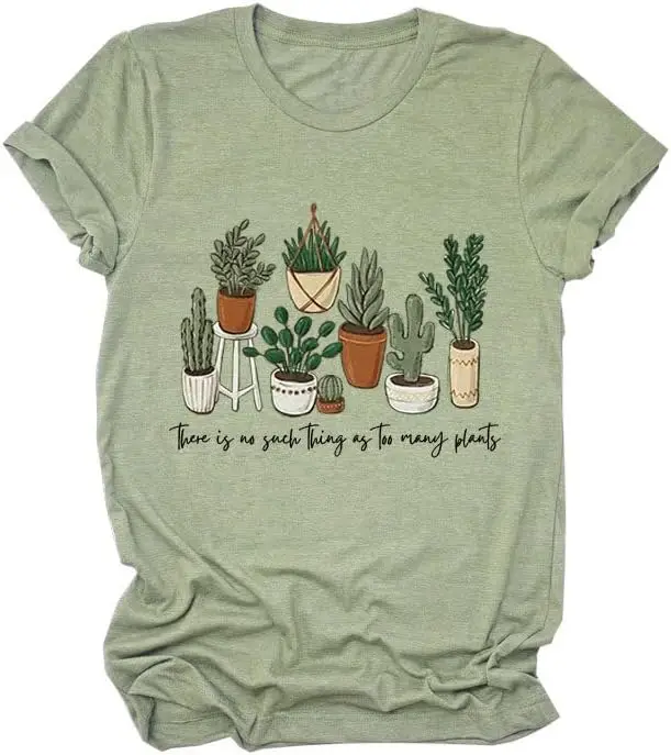 

There is No Such Thing As Too Many Plants T-Shirt Funny Gardening Shirts Women Plants Graphic Tee Plant Lover Gift