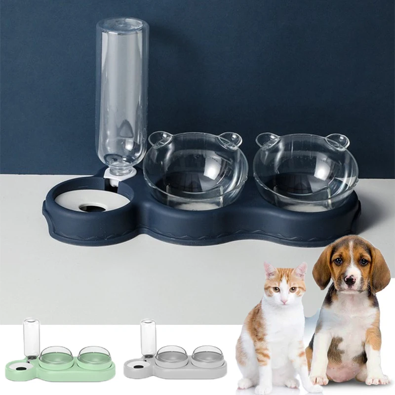 Double Dog Cat Bowls Pet Water and Food Bowl Set with Automatic Water Dispenser Bottle Bowl for Small Dogs Cats Kitten Puppy
Double Dog Cat Bowls Pet Water and Food Bowl Set with Automatic Water Dispenser Bottle Bowl for Small Dogs Cats Kitten Puppy