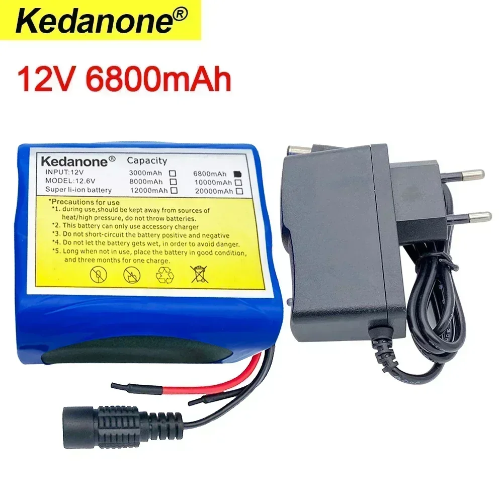 12V 6800mah battery 18650 lithium ion 6.8 ah rechargeable battery with BMS lithium battery pack protection board + 12.6V charger
12V 6800mah battery 18650 lithium ion 6.8 ah rechargeable battery with BMS lithium battery pack protection board + 12.6V charger