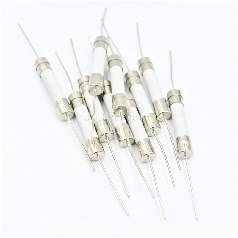 

10PCS 6*30mm Ceramic Fuse Fast Slow Blow Tube Fuse With a Pin 6x30mm 250V 8A 10A 15A 20A 25A 30A