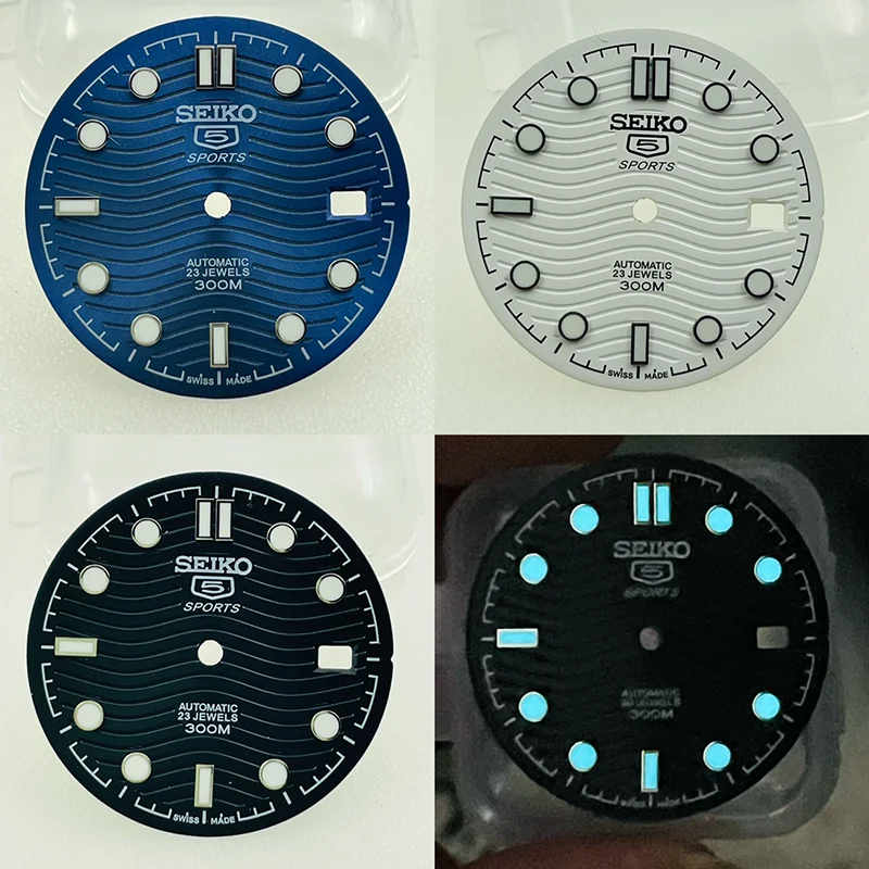 Watch Movement Dial Fit to Modify Seahorse Diving Watch Assemble NH35A NH36 with Blue-green Luminous Surface Diameter 31mm
Watch Movement Dial Fit to Modify Seahorse Diving Watch Assemble NH35A NH36 with Blue-green Luminous Surface Diameter 31mm