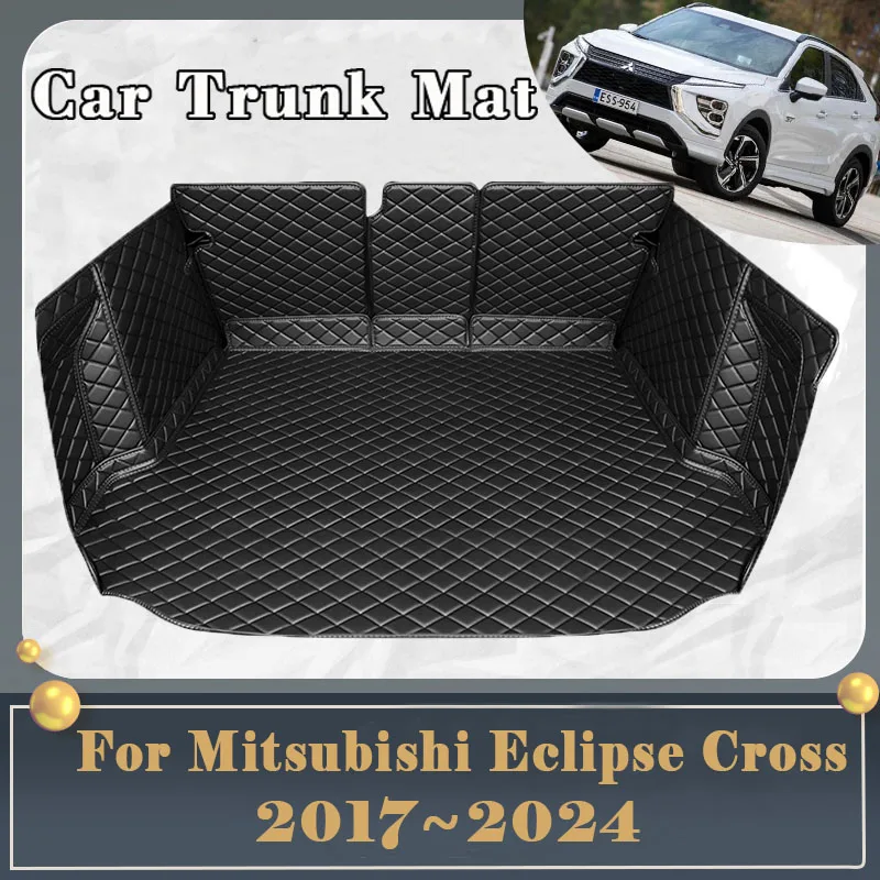 

Car Trunk Mat For Mitsubishi Eclipse Cross GK GL YA 2017~2024 Fully Trunk Mat Luxury Rear Cargo Tray Car Accessories 2022 2023