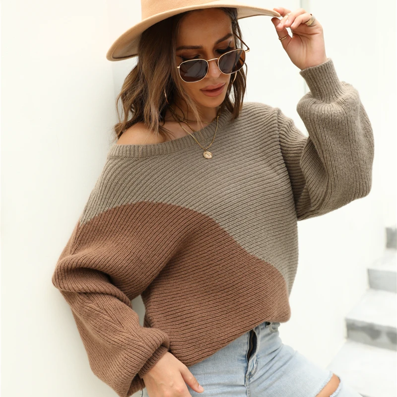 TEELYNN Women Color Blocking Knitted Sweaters Pullovers Fall Winter Coat Fashion Loose Raglan Long Sleeve Sweater Jumpers 2022
TEELYNN Women Color Blocking Knitted Sweaters Pullovers Fall Winter Coat Fashion Loose Raglan Long Sleeve Sweater Jumpers 2022