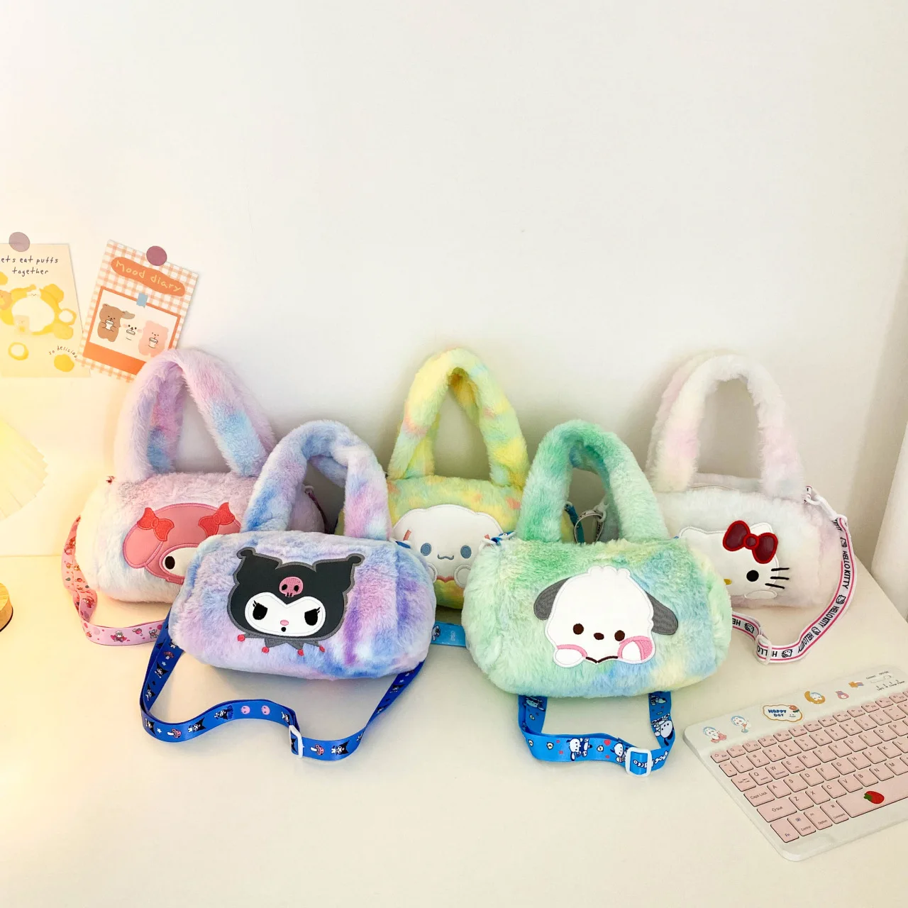 Sanrio Cartoon Shoulder Bags Hello Kitty Kuromi Melody Cinnamon Dog Plush Crossbody Bag Cute Doll Handbag Girls Birthday Gifts 
Sanrio Cartoon Shoulder Bags Hello Kitty Kuromi Melody Cinnamon Dog Plush Crossbody Bag Cute Doll Handbag Girls Birthday Gifts