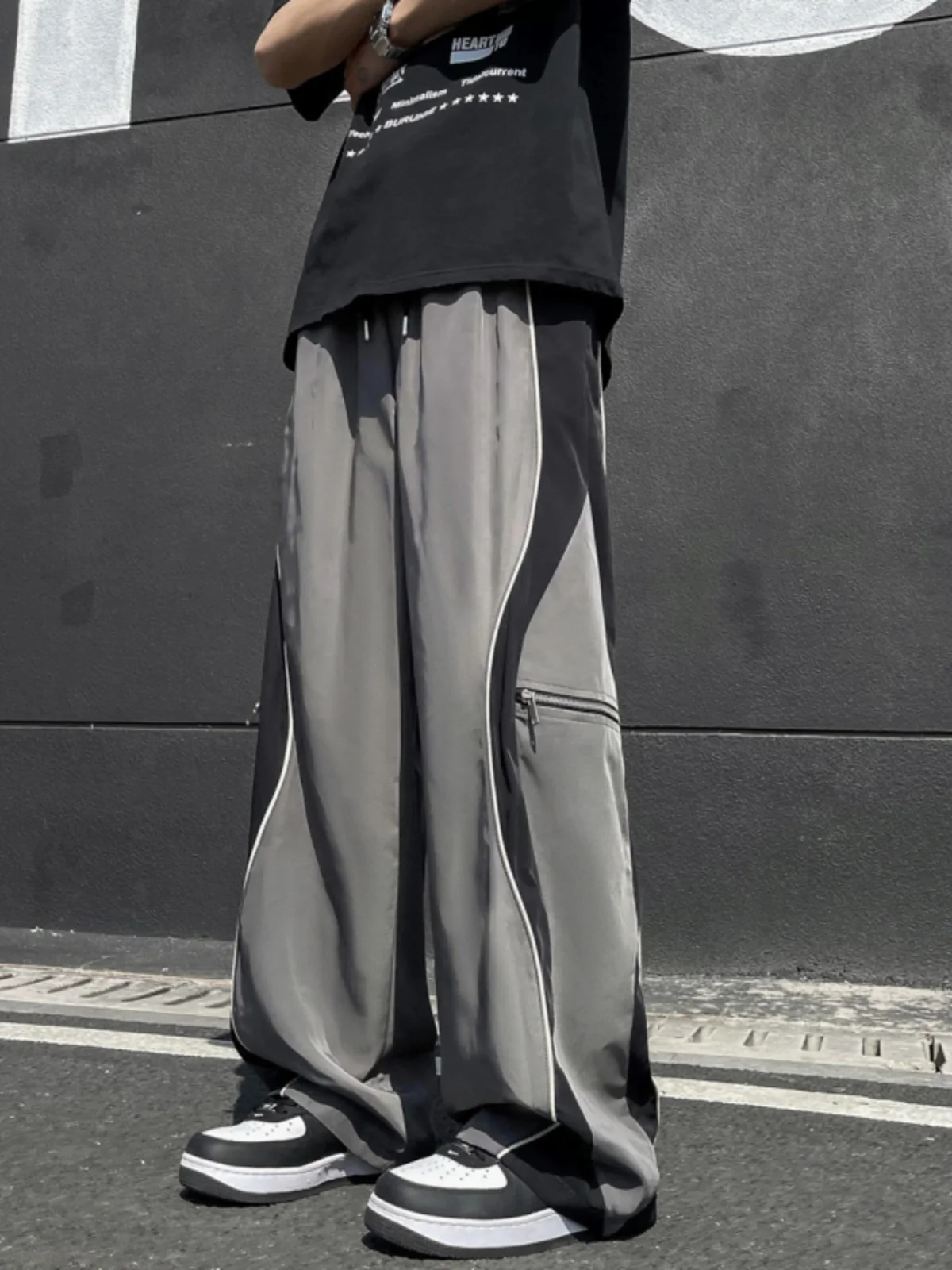 

Брюки мужские повседневные деловые, джоггеры с эластичным поясом, классические брендовые легкие брюки в Корейском стиле, синие чёрные серые, A117