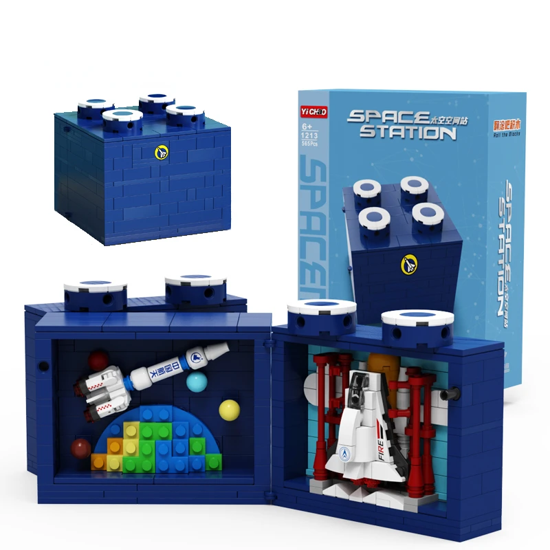 Montessori DIY MOC Magic Space Station Box Constructor Sets Building Block 565pcs World Astronaut Bricks Figure Kids Toys Gifts
Montessori DIY MOC Magic Space Station Box Constructor Sets Building Block 565pcs World Astronaut Bricks Figure Kids Toys Gifts