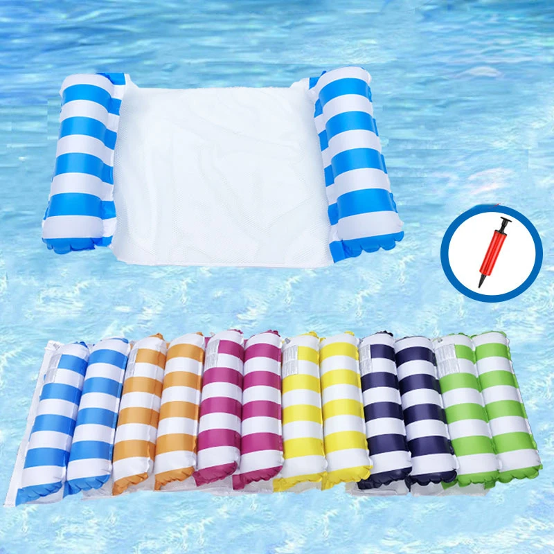 New Simple Safety Net Red Water Clip Net Inflatable Striped Hammock Inflatable Floating Bed Pvc Inflatable Floating Row Recliner
New Simple Safety Net Red Water Clip Net Inflatable Striped Hammock Inflatable Floating Bed Pvc Inflatable Floating Row Recliner