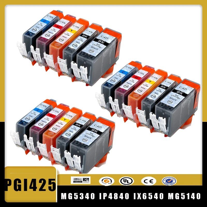 Технические чернильные картриджи vilaxh для Canon PGI425 CLI426 PIXMA MG5340 IP4840 IX6540 MG5140 MG5240 MG6140 MG6240 MG8140
Технические чернильные картриджи vilaxh для Canon PGI425 CLI426 PIXMA MG5340 IP4840 IX6540 MG5140 MG5240 MG6140 MG6240 MG8140