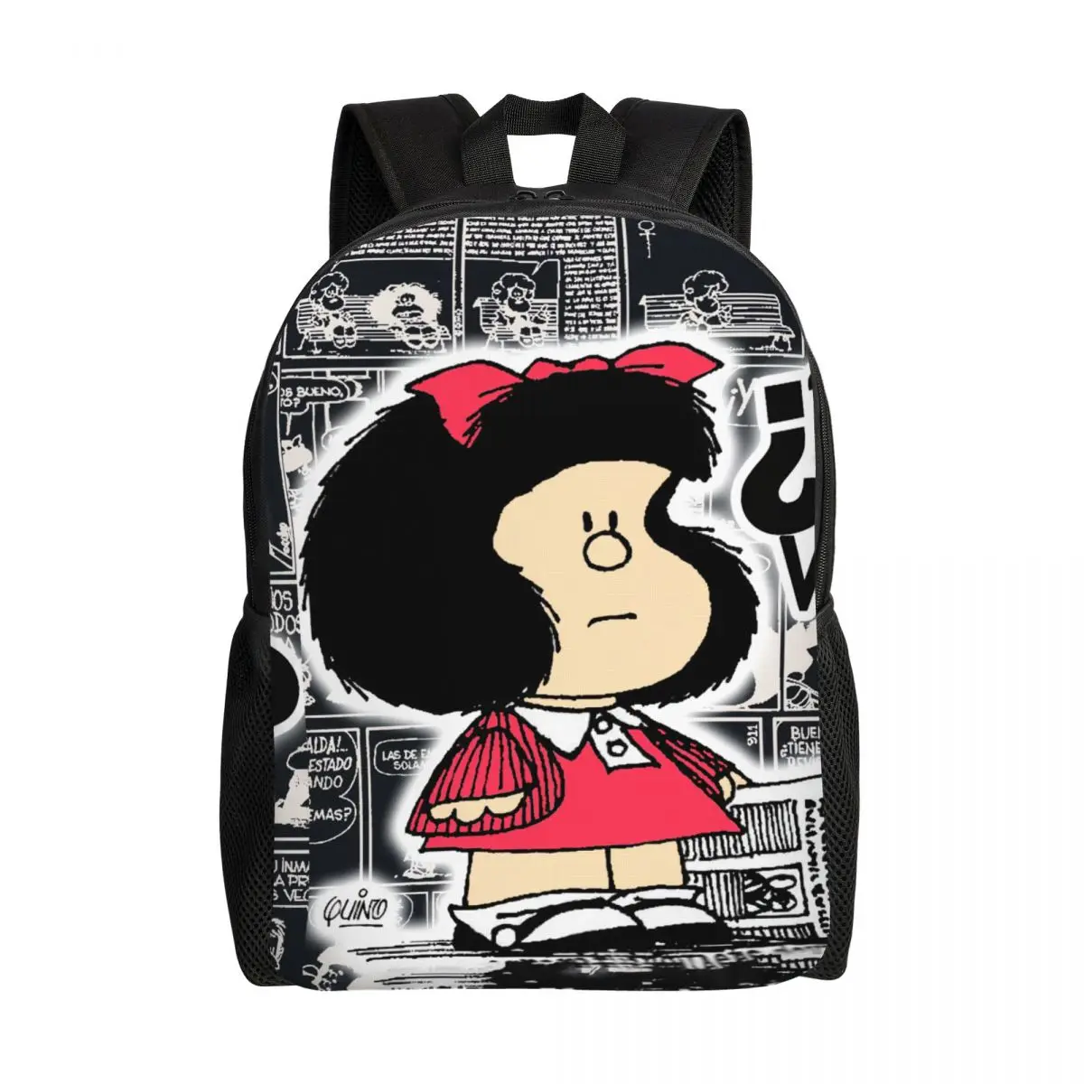 Винтажный дорожный рюкзак Quino комикс Mafalda для мужчин и женщин, школьный рюкзак для компьютера, рюкзак с мультипликационным принтом Mang для студентов колледжа, рюкзаки
Винтажный дорожный рюкзак Quino комикс Mafalda для мужчин и женщин, школьный рюкзак для компьютера, рюкзак с мультипликационным принтом Mang для студентов колледжа, рюкзаки