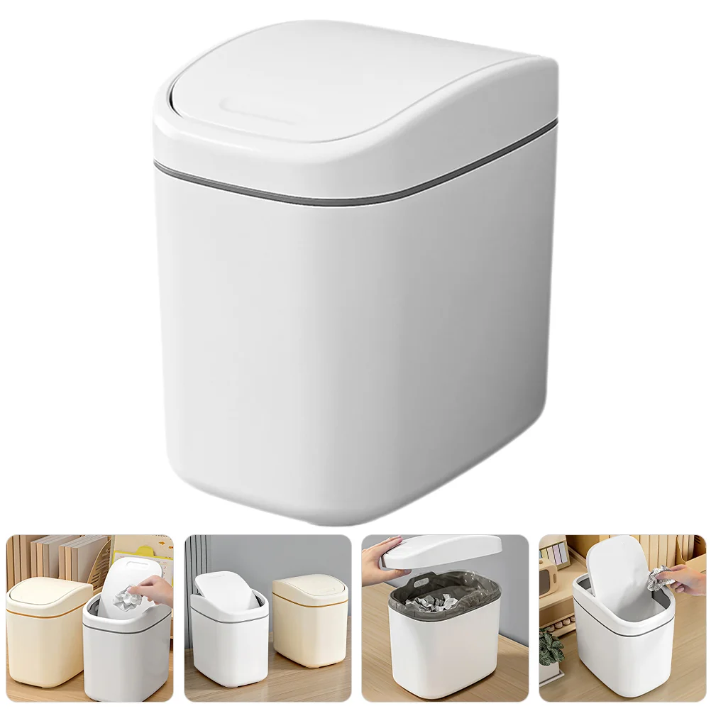 Desktop Mini Swing Lid Trash Can Small with Plastic Waste Basket for Car Container
Desktop Mini Swing Lid Trash Can Small with Plastic Waste Basket for Car Container