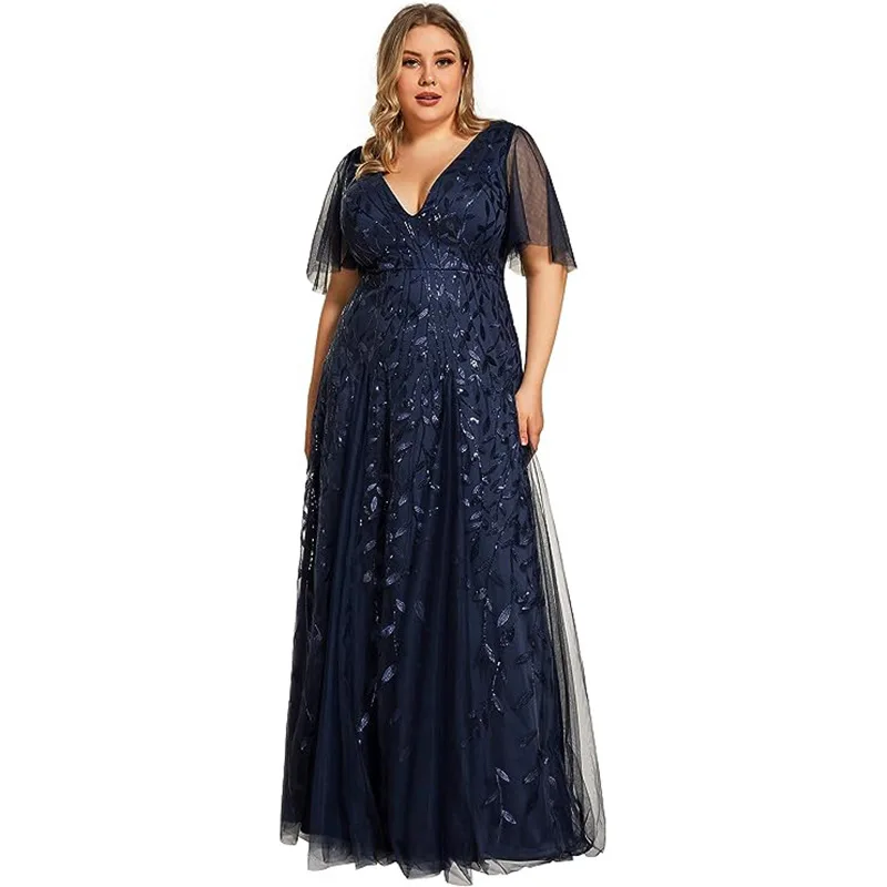 Large size bridesmaid toast evening dress, pearl mesh fishtail slim fitting banquet performance host dress-Mocini Tailor
Large size bridesmaid toast evening dress, pearl mesh fishtail slim fitting banquet performance host dress-Mocini Tailor