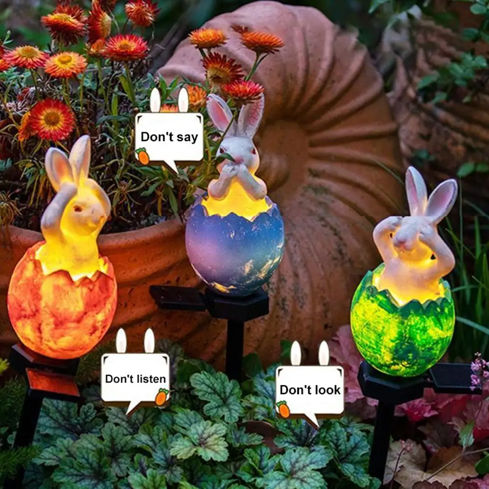 Led Solar Inserted Lights Cartoon Rabbit Shape Eggshell Lamp For Patio Outdoor Garden Villa Lawn Decoration
Led Solar Inserted Lights Cartoon Rabbit Shape Eggshell Lamp For Patio Outdoor Garden Villa Lawn Decoration