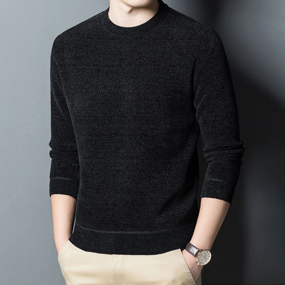 Mens Winter Warm Fleece Thick Knit Pullover Long Sleeve Sweater Solid Crewneck Sweatshirt Thermo Clothing Comfortable Tops A50
Mens Winter Warm Fleece Thick Knit Pullover Long Sleeve Sweater Solid Crewneck Sweatshirt Thermo Clothing Comfortable Tops A50
