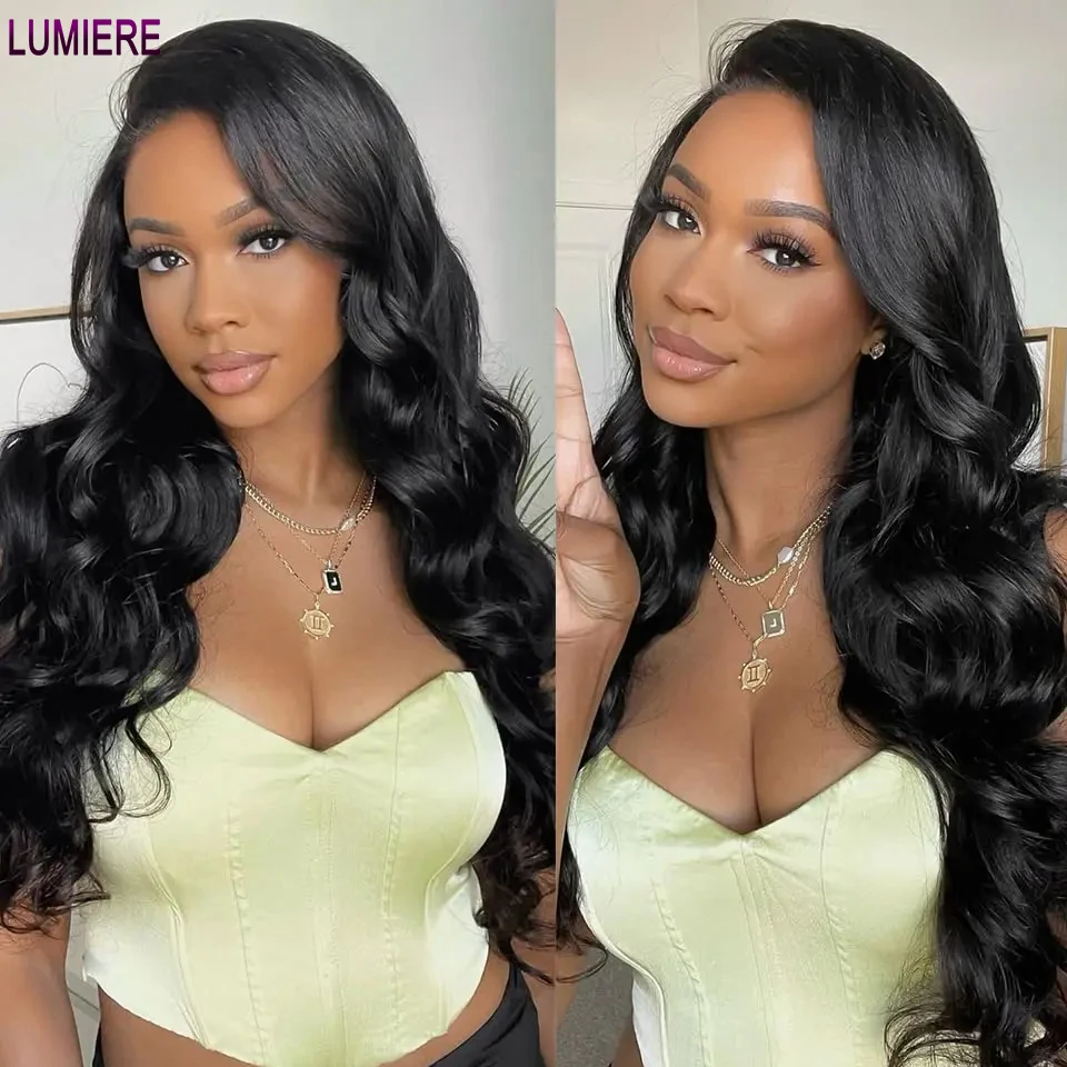 

Lumiere Ready to Wear Transparent Lace Frontal Glueless Wigs Body Wave 13x4 Lace Front Human Hair Wig Pre Plucked For Women Sale