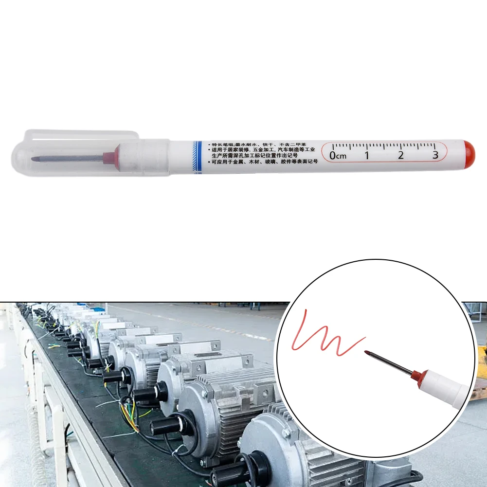 Multi Purpose Long Head Markers Deep Hole Marker Pen Woodworking Processing Deep Metal Glass Wood Hole Marker Tool
Multi Purpose Long Head Markers Deep Hole Marker Pen Woodworking Processing Deep Metal Glass Wood Hole Marker Tool