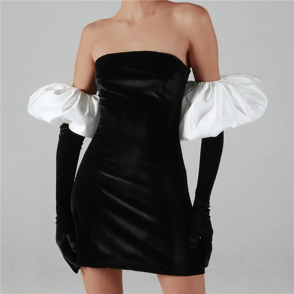 Woman Clothing Off Shoulder Slash Neck Fur Patchwork Black Dress 2024 Spring Long Sleeve Bodycon Short Party Evening Dresses
Woman Clothing Off Shoulder Slash Neck Fur Patchwork Black Dress 2024 Spring Long Sleeve Bodycon Short Party Evening Dresses