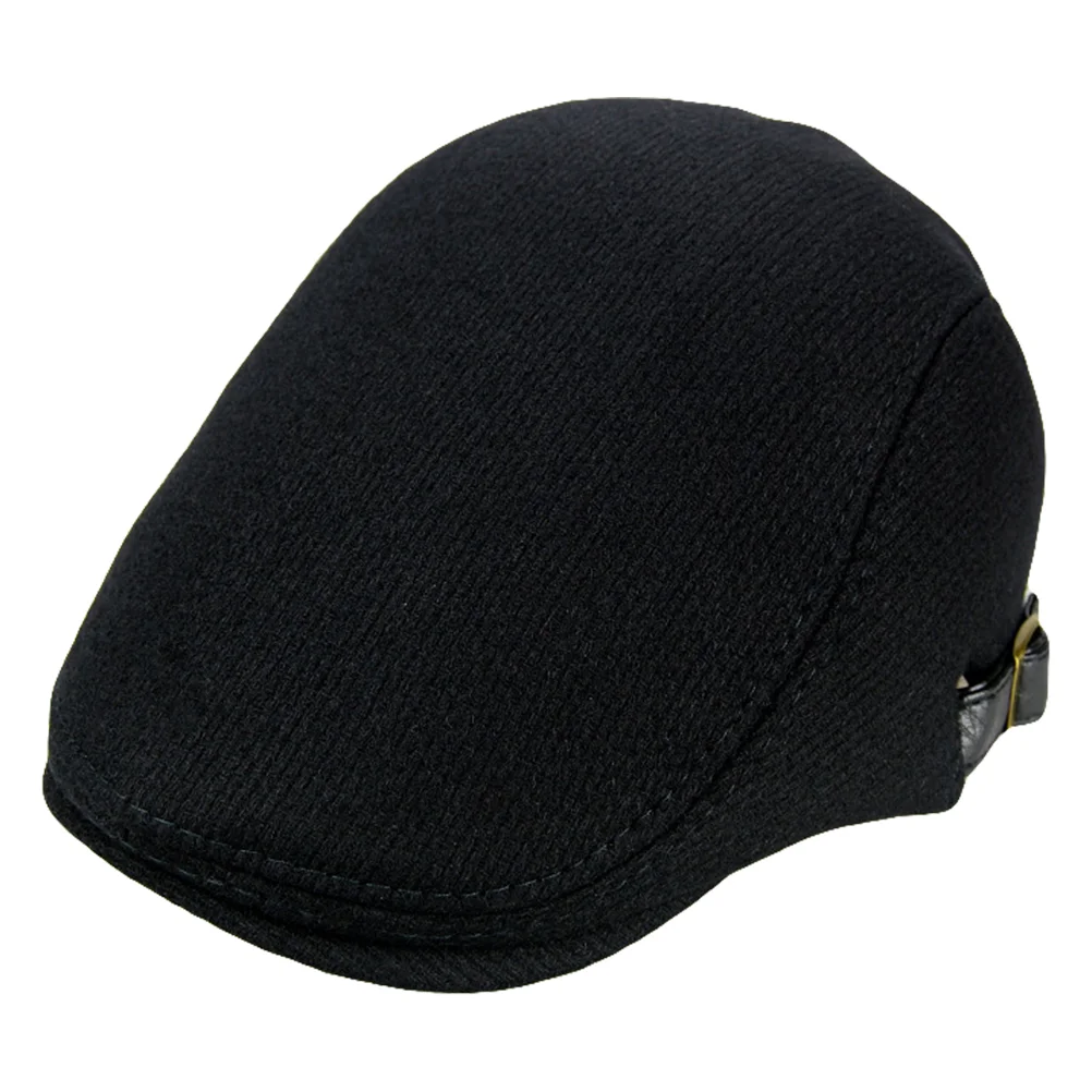 

Men's Peaked Cap Vintage Beret Caps for European and American British Style Casual Woolen Man Mens Fleece Hat