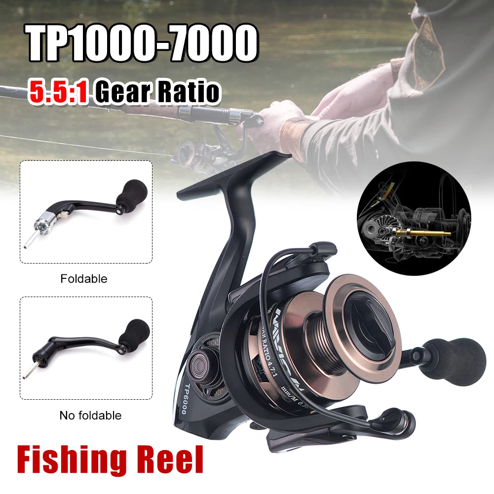 Ultralight Spinning Reel 1000-7000 Fishing Reel 15KG Max Drag with Foldable Rocker Arm Freshwater Saltwater Fishing Accessories
Ultralight Spinning Reel 1000-7000 Fishing Reel 15KG Max Drag with Foldable Rocker Arm Freshwater Saltwater Fishing Accessories