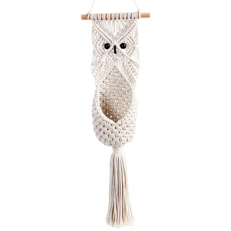 Macrame Wall Hanging Owl Tapestry Wall Decoration Cotton Bohemian Handmade Woven Flower Basket Home Decoration Beautiful Gifts
Macrame Wall Hanging Owl Tapestry Wall Decoration Cotton Bohemian Handmade Woven Flower Basket Home Decoration Beautiful Gifts