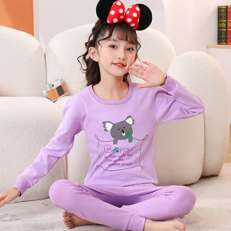 

Teenage Girls Pajamas New Autumn Cartoons Rabbit Children's Clothing Boys Sleepwear Cotton Pyjamas Sets For Kids 4 6 8 10 Years