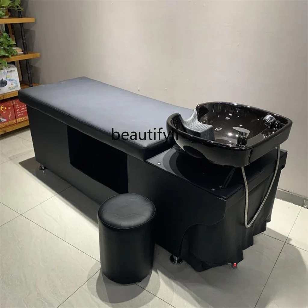 High-End Barber Shop Hair Salon Shampoo Chair Hair Salon Thai Corpse Pose Massage Shampoo Bed Shampoo Chair Ceramic Basin
High-End Barber Shop Hair Salon Shampoo Chair Hair Salon Thai Corpse Pose Massage Shampoo Bed Shampoo Chair Ceramic Basin