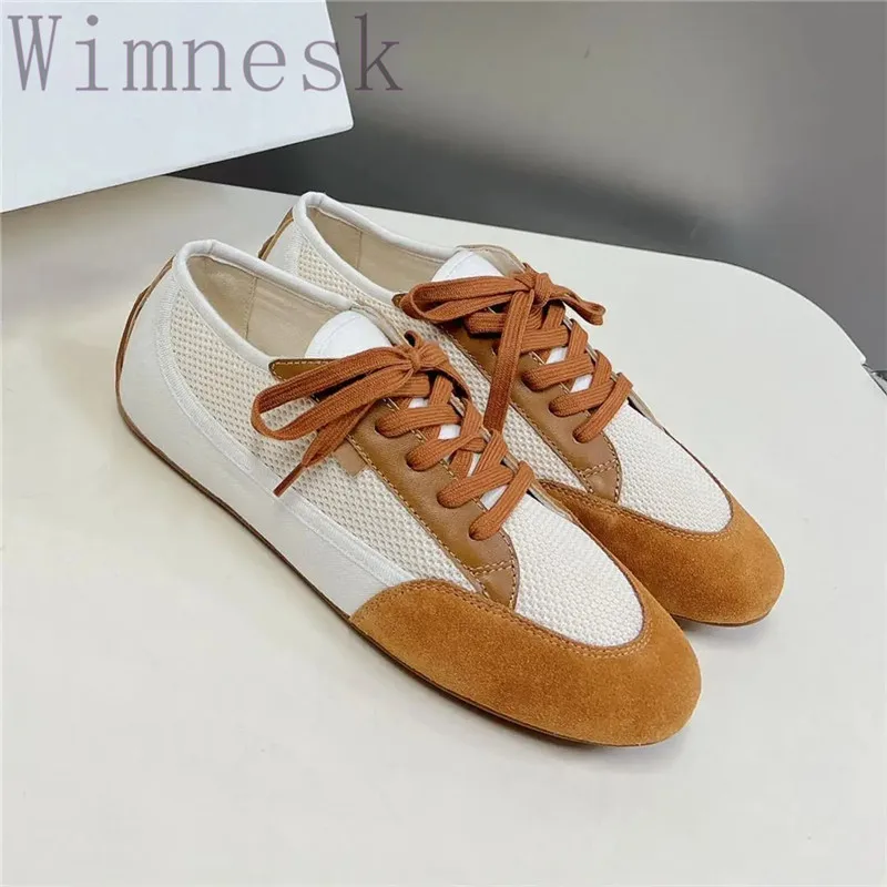 

Spring Autumn New Round Toe Fashion Flats Woman Shoes Casual Lace-Up Concise Outdoor Walking Shoes Comfort Sneakers Women 2024